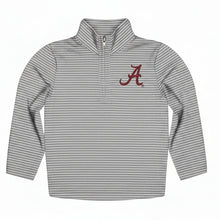 Load image into Gallery viewer, ALABAMA® BOY'S GREY STRIPE QUARTER ZIP