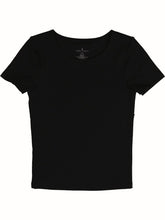 Load image into Gallery viewer, DOUBLE LAYER TEE - BLACK