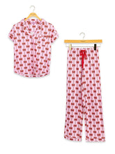 Load image into Gallery viewer, HOLIDAY MINT BOW PJ SET