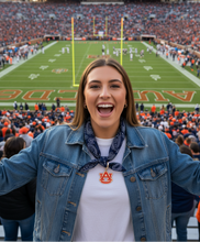 Load image into Gallery viewer, AU LOGO CHARM BANDANA SCARF NECKLACE