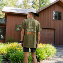 Load image into Gallery viewer, BURLEBO YOUTH DUCK WILD TEE - HUNTER GREEN