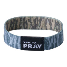 Load image into Gallery viewer, TAP TO PRAY™ WRISTBANDS - BROWN & GREY TREE BARK CAMO