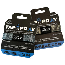 Load image into Gallery viewer, TAP TO PRAY™ WRISTBANDS - BROWN & GREY TREE BARK CAMO