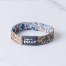 Load image into Gallery viewer, TAP TO PRAY™ WRISTBANDS - RIVER ROCK CAMO SAHARA & COPPER