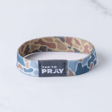 Load image into Gallery viewer, TAP TO PRAY™ WRISTBANDS - RIVER ROCK CAMO SAHARA & COPPER
