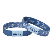 Load image into Gallery viewer, TAP TO PRAY™ WRISTBANDS - WILDFLOWER - JESUS IS LORD