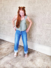 Load image into Gallery viewer, FLYING MONKEY MOORLAND CUFF WIDE LEG JEANS