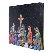 Load image into Gallery viewer, NATIVITY AT NIGHT FRAMED CANVAS