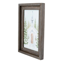 Load image into Gallery viewer, CHRISTMAS CHURCH FRAMED CANVAS