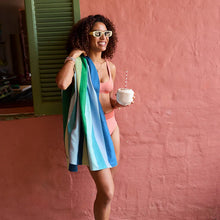 Load image into Gallery viewer, DOCK & BAY LARGE QUICK DRY BEACH TOWEL-COOL LAGOON