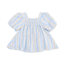 Load image into Gallery viewer, HAZEL FLORAL STRIPE DRESS & BLOOMER SET