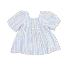 Load image into Gallery viewer, HAZEL FLORAL STRIPE DRESS & BLOOMER SET