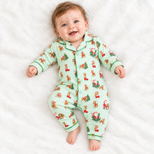 Load image into Gallery viewer, VINTAGE REINDEER & SANTA ROMPER