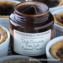 Load image into Gallery viewer, DARK CHOCOLATE SEA SALT CARAMEL SAUCE
