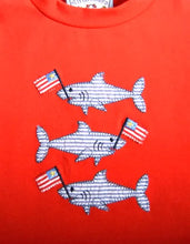 Load image into Gallery viewer, PATRIOTIC SHARK BOYS SHORT SET