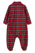 Load image into Gallery viewer, BOY'S PLAID NOTCH COLLAR FOOTIE