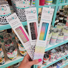 Load image into Gallery viewer, SWIG REUSABLE STRAW SET - LUXY LEOPARD