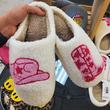 Load image into Gallery viewer, BOOT & COWGIRL HAT SLIPPERS