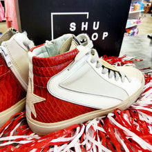Load image into Gallery viewer, DARK RED SNAKE HIGH TOP - KIDS