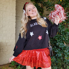 Load image into Gallery viewer, SEQUIN SPARKLE SKIRT - RED