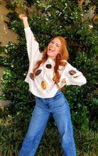 Load image into Gallery viewer, MILLIE FOOTBALL SWEATSHIRT BLUE & ORANGE