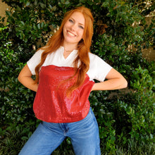 Load image into Gallery viewer, DIANE CRIMSON & WHITE