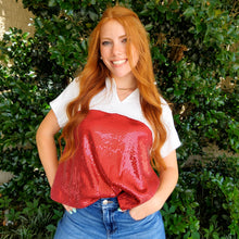 Load image into Gallery viewer, DIANE CRIMSON & WHITE