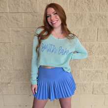 Load image into Gallery viewer, TENNIS SKIRT POOL BLUE