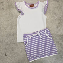 Load image into Gallery viewer, SAGE SKORT SET - PURPLE & WHITE