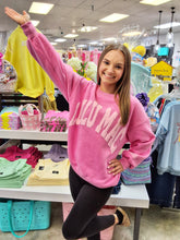 Load image into Gallery viewer, LULU MAC SWEATSHIRT - PINK/LT. PINK PUFF