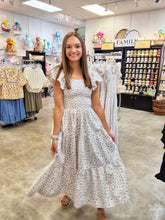 Load image into Gallery viewer, BLUSH BLOSSOM SMOCKED DRESS