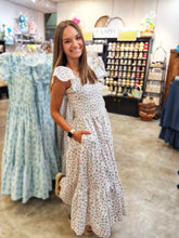 Load image into Gallery viewer, BLUSH BLOSSOM SMOCKED DRESS