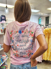 Load image into Gallery viewer, SIMPLY SOUTHERN JESUS AND AMERICA TEE