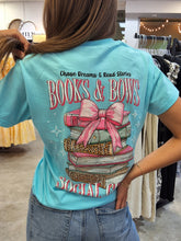 Load image into Gallery viewer, SIMPLY SOUTHERN BOOKS AND BOWS TEE