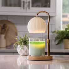 Load image into Gallery viewer, LAMP MILK GLASS CANDLE WARMER