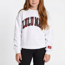 Load image into Gallery viewer, LULU MAC YOUTH SWEATSHIRT - PLAID - WHITE