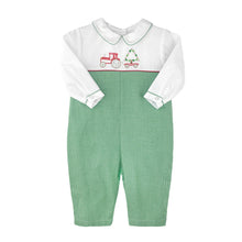 Load image into Gallery viewer, HOLIDAY TRACTOR EMBROIDERED LONGALL