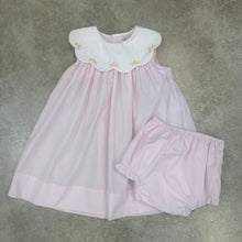 Load image into Gallery viewer, SAVANNAH SCALLOP COLLAR INFANT DRESS w/BLOOMERS