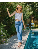 Load image into Gallery viewer, FLYING MONKEY MOORLAND CUFF WIDE LEG JEANS