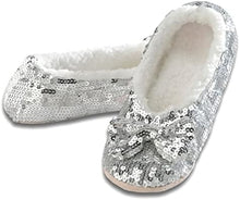 Load image into Gallery viewer, CLASSIC BLING HOUSE SLIPPERS - SILVER