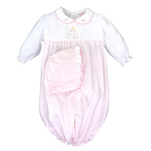 Load image into Gallery viewer, PINK CONVERTIBLE ROMPER/BAG & HAT WITH GIRAFFE