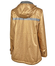 Load image into Gallery viewer, NEW ENGLAND RAIN JACKET - GOLD LEOPARD