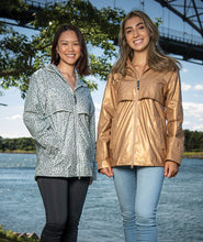 Load image into Gallery viewer, NEW ENGLAND RAIN JACKET - GOLD LEOPARD