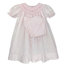 Load image into Gallery viewer, MIA PINK SMOCKED DRESS - NB