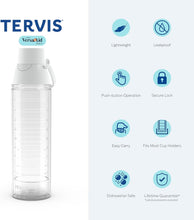 Load image into Gallery viewer, TERVIS 24 oz. INSULATED CLEAR WATER BOTTLE