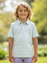 Load image into Gallery viewer, SPRING FLORAL PERFORMANCE POLO