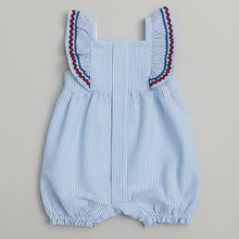 Load image into Gallery viewer, MAGNETIC ME SEERSUCKER STRIPE FLUTTER SLEEVE BUBBLE