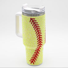 Load image into Gallery viewer, SOFTBALL SPARKLE TUMBLER 40oz.