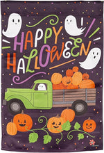 Load image into Gallery viewer, BOO TRUCK GARDEN SUEDE FLAG