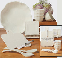 Load image into Gallery viewer, PERLETTE CREAM MELAMINE 2pc. SALAD SERVERS